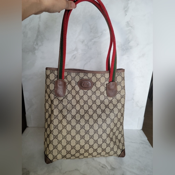 Authentic Gucci vintage GG canvas tote bag 39.02.003 (A25) - Picture 2 of 15